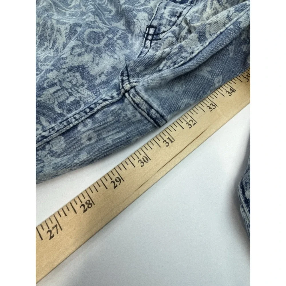 Free People We The Free Dream Lover Floral Paisley Flare Jeans Denim Size 31